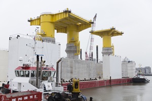 Port of Ostend   Kriegers Flak foundations ready for transport