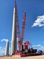 CC 38.650 onshore wind crane added to Mammoets Brazilian fleet