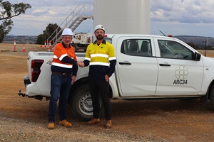 Aurora Energy Services Niall Conlon left with ARC Wind CEO Andrew Lindsell 2 2