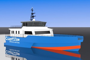 Coastwise offshore wind service vessel