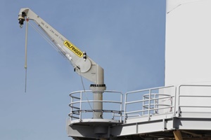 Palfinger wind crane installed at offshore wind farm
