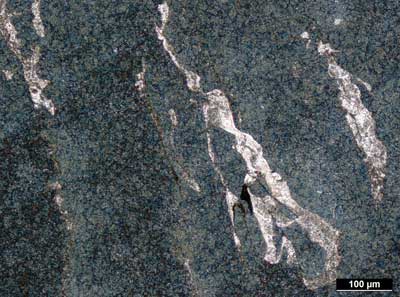 Figure 1. White etching crack detected on a washer tested using mineral A Kluber fig 1