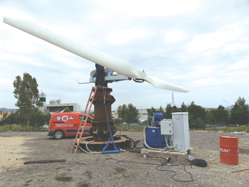Figure 1. PERIMA prototype with telescopic tower in its lowered position Unipa Fig 01