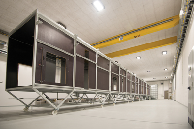 Figure 1. Closed measuring section of the wind tunnel at ForWind ForWind 1