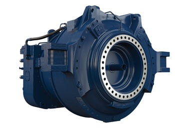 Figure 1. The Siemens Gamesa 4.X MW gearbox with four planets in the first stage on which the test was performed 360 sensing Figure 1