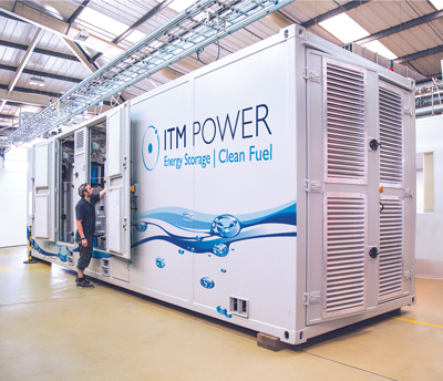 Figure 1. ITM Power electrolyser ITM Power Electrolyser