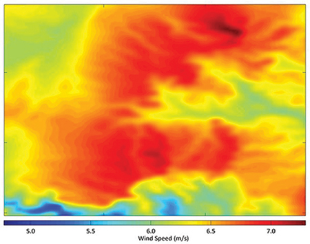 ArcVera fig 1 Simple terrain 200 m NWP