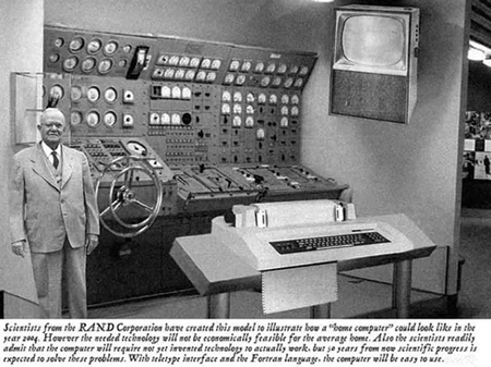 Figure 1. 1950 prediction of what a home computer would look like in 2004 Windtech Future March April 21