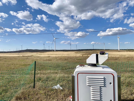WindCube Scan scanning lidar in Gansu, China CARRERI province Gansu China provine Hebei2