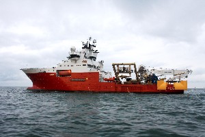 Fugro Saltire trenching and cable lay vessel