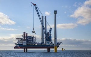 Burbo Bank Ext First turbine SEA INSTALLER A2SEA DONG Energy