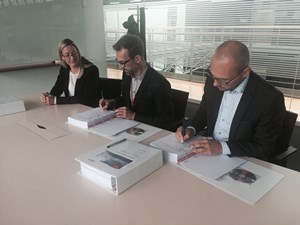 Signing ceremony of Jan de Nul and Dong Energy for Borkum Riffgrund Wind Farm