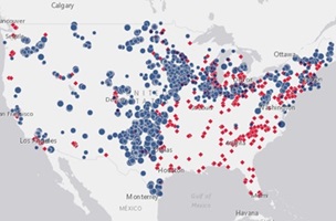 AWEA wind map