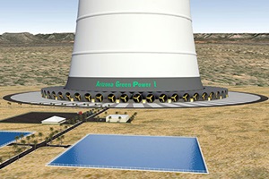 The Solar Wind Downdraft Tower