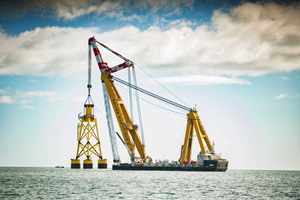 Asian Hercules III undertakes installation of the first suction bucket jacket foundation 2