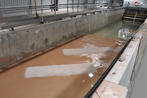 HR Wallingford carried out rock berm scour tests for Ørsted in its Fast Flow Facility, which is able to re-create realistic marine conditions in the laboratory Berm scour tests conducted at HR Wallingford