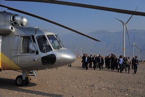 Opening Iran wind farm