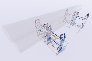 TWD introduces hammock seafastening for monopiles TWD Hammock Overall with glass monopiles 2