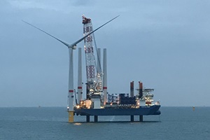 First turbine installed at Northwester 2 offshore wind farm First turbine installed at Northwester 2 offshore wind farm