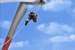 Skylotec doubles lifetime of its rescue devices for wind turbines