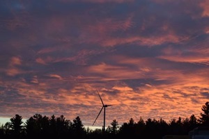 Sunset at Henvey Inlet Wind