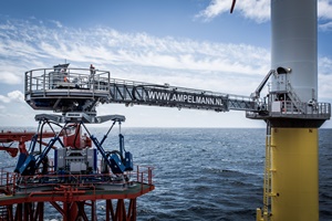 Ampelmann to deploy first motion compensated gangway in Chinese renewables market Ampelmann A type gangway system