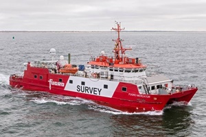 Fugro Mercator is one of three vessels carrying out seabed surveys for North Falls Fugro Mercator is one of three vessels carrying out seabed surveys for North Falls