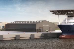 Dogger Bank Wind Farm unveils design for Operations and Maintenance Base at the Port of Tyne O and M base Doggerbank OWF