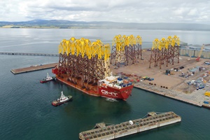 SSE and Total announce Seagreen Offshore Wind Farm turbine foundation marshalling contract for Scottish Highlands port