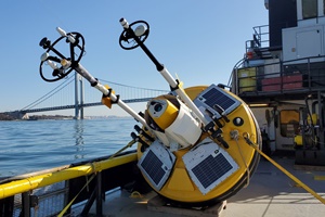 Seawatch wind LiDAR buoy transfer to vessel New York