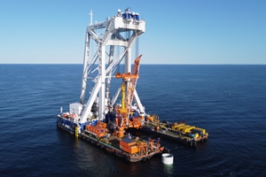 Van Oord is deploying its 8000 ton heavy lift installation vessel Svanen