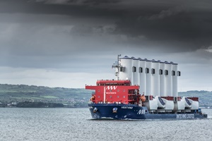 United Wind Logistics’ module deck carrier VestVind Vestvind
