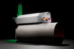 Welding robots will be used to weld offshore monopiles Welding robots will be used to weld offshore monopiles