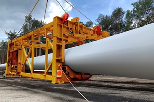 Certex's wind turbine blade lifting system