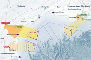 France launches floating wind tender for two projects in the Mediterranean Sea 300 200