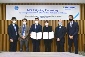 GE and Hyundai Electric form a partnership to manufacture offshore wind turbines in South Korea GE and Hyundai Electric form a partnership to manufacture offshore wind turbines in South Korea