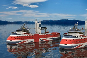 James Fisher and Graig launch Ulstein Twin X-Stern SOV concept James Fisher and Graig launch the innovative Ulstein Twin X Stern SOV concept