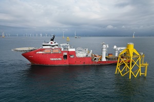 Jan De Nul completes foundation and cable installation on the Formosa 2 Offshore Wind Farm Jan De Nul Group CLV Connector at Formosa 2 OWF Project Taiwan 300 200
