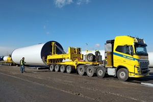 Latest Mega Windmill Trailer XL for Ter Linden Transport Latest Mega Windmill Trailer XL for Ter Linden Transport