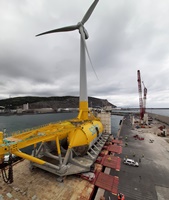 Mammoet performs load out of Spains first grid connected floating wind turbine 200