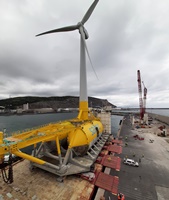 Mammoet performs load-out of Spain’s first grid-connected floating wind turbine Mammoet performs load out of Spains first grid connected floating wind turbine 200