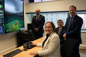 Modus welcomed the Right Honourable Anne-Marie Trevelyan MP, Secretary of State for International Trade and Darlington MP Peter Gibson, to officially open the control centre at its headquarters Modus AMT 06 06 22 2