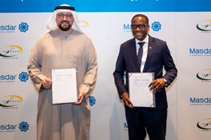 Mohamed Jameel Al Ramahi, Chief Executive Officer of Masdar, and Maharage Chande, Managing Director of TANESCO, were the signatories Mohamed Jameel Al Ramahi Chief Executive Officer of Masdar and Maharage Chande Managing Director of TANESCO were the signatories