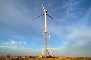 Nabrawind and InnoVent installed a 144 metre wind turbine in Africa