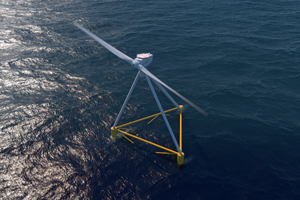 The project will lead to the deployment of a 6MW floating wind prototype at the Mistral test site in the French Mediterranean Sea 300 200