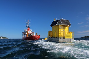 Two floating LiDAR buoys deployed in the UK Celtic Sea