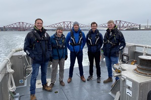 Zelim with Kero Development Partners near the Forth Bridge credit Zelim 2