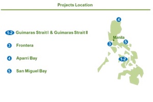 project locations OWF Philippines