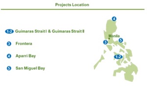 project locations OWF Philippines