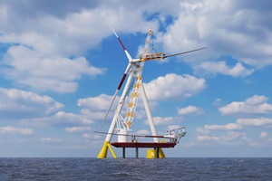 Fred. Olsen 1848 develops O&M solution for its Brunel floating wind foundation 20230424 Brunel Setup 1 Render sea view f515 ps
